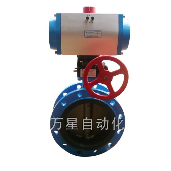 Q641-10气动带手动蝶阀